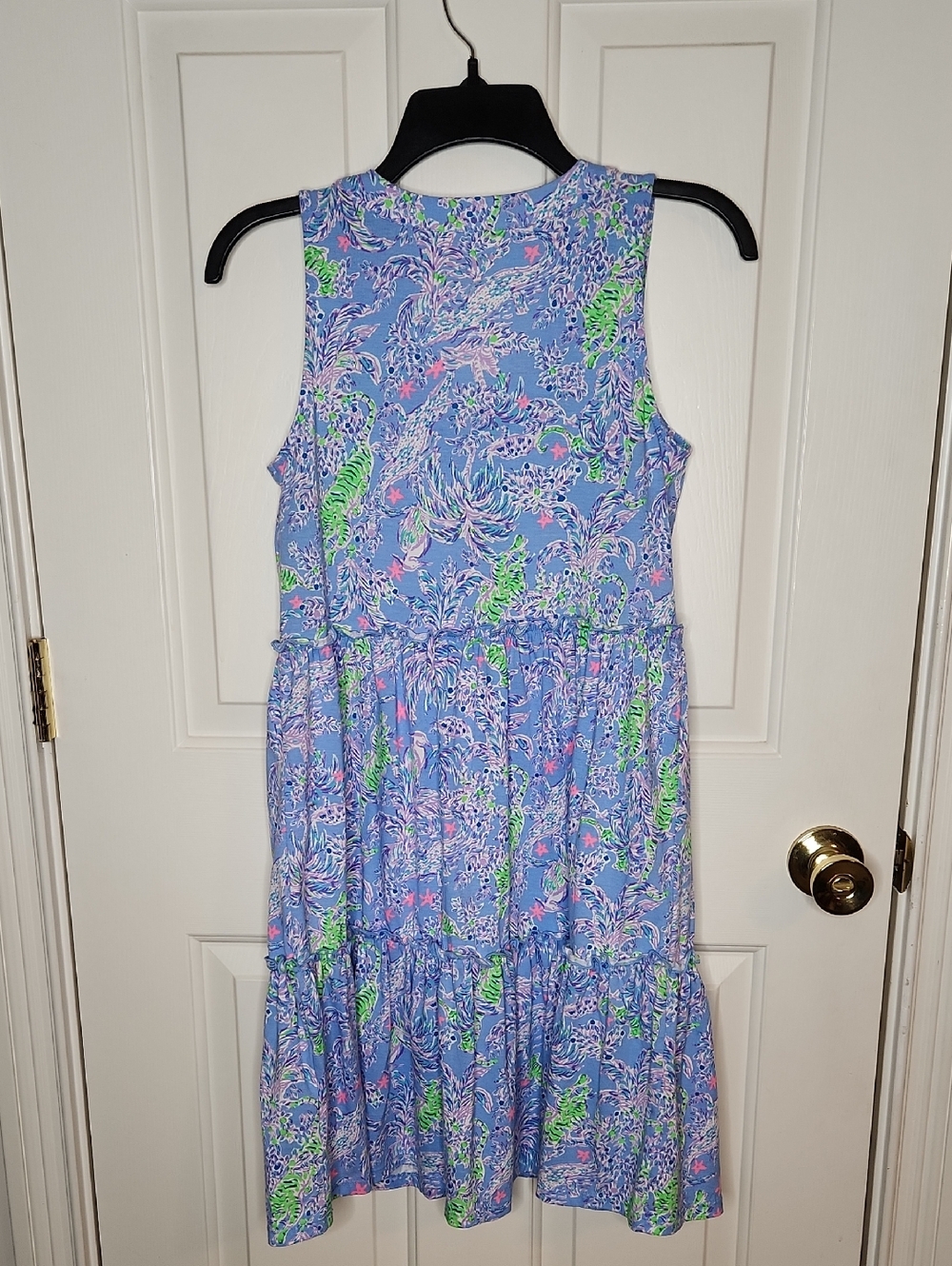Lilly Pulitzer Lorina Swing Dress Blue Peri The Turtle Package  Size XXS - Picture 9 of 13